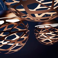 Lodes Kelly Medium Sphere 50 Pendelleuchte bronzefarben matt von Lodes