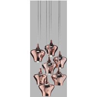 Lodes Nostalgia Glas Medium LED Pendelleuchte 7-flg. Roségold Lodes Nostalgia Glas Medium LED Pendelleuchte 7-flg. Roségold von Lodes