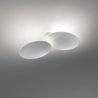 Lodes Puzzle Double Round LED Wand- / Deckenleuchte 3000 K, weiß matt von Lodes