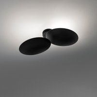 Lodes Puzzle Double Round LED Wand- / Deckenleuchte 3000 K, schwarz matt von Lodes
