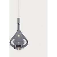 Lodes Sky-Fall LED Medium Pendelleuchte 2700 K, Chrom / Rauchglas von Lodes