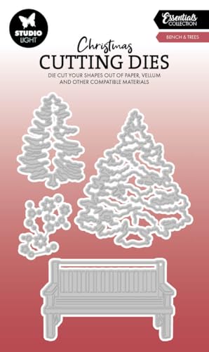Studio Light Essentials Cutting Die-Nr. 872, Bench & Trees von Studio Light
