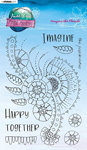 Studio Light Mindful Moodling Clear Stamp-Nr. 189, Imagine The Florals -STAMP189 Studio Light Mindful Moodling Clear Stamp-Nr. 189, Imagine The Florals -STAMP189 von Studio Light
