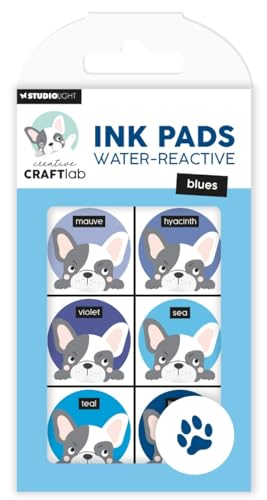 Studio Light Water-Reactive Ink Pads 6/Pkg-Nr. 23, Blues von Studio Light
