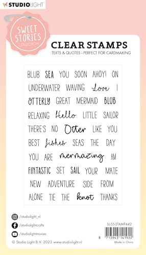 Studiolight, Stamp Quotes small Fintastic Sweet Stories nr.442 von Studio Light