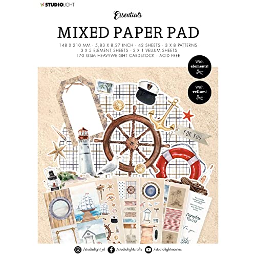 Studiolight • Paper Pad Mixed Paper Pad Vintage Summer Essentials nr.23 von Studio Light
