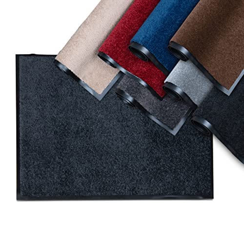 Studio M Classic PRO Schmutzfangmatte Innen 120x180 cm, rutschfeste Fußmatte für Innenbereich, Türmatte in vielen Größen, Sauberlaufmatte, Fußabtreter für Haustür Innen, Schwarz von Studio M