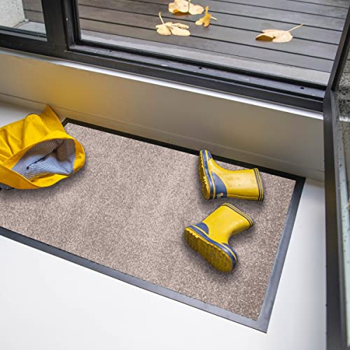 Schmutzfangmatte 60x80 - Studio M OPTICLEAN - Fußmatte innen - Fußmatte beige von Studio M