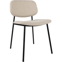 Studio Zondag - Daily Dining Chair, Nussbaum / schwarz / beige von Studio Zondag