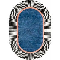 Studio Zondag - Farah Teppich 170 x 240 cm, blau / salmon von Studio Zondag