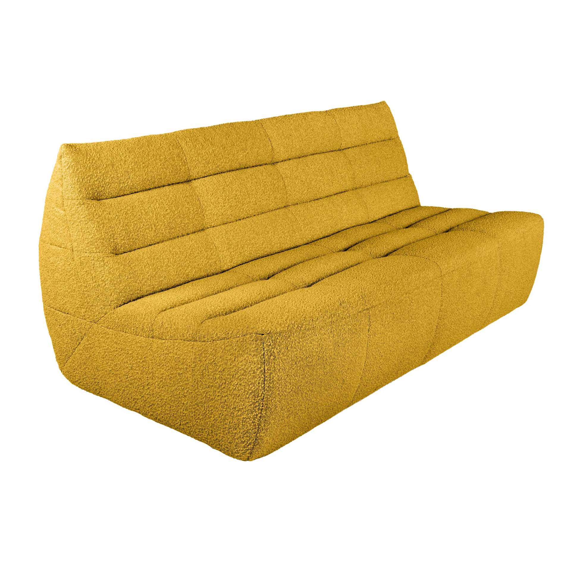 Studio Zondag - Louis 3-Sitzer Sofa - ocker/Ascot (95% Polyester, 5% Acryl)/LxBxH 200x105x86cm von Studio Zondag