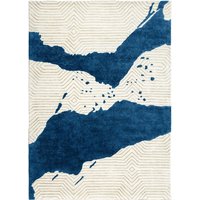 Studio Zondag - Splash Teppich 170 x 240 cm, blau / ivory von Studio Zondag