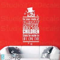 Frosty Der Schneemann Wandtattoo Weihnachten U-Bahn | 15x35 Frosty Der Schneemann Wandtattoo Weihnachten U-Bahn | 15x35 von Studio378Decals