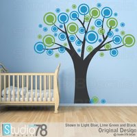 Polka Dot Baum Vinyl Wandtattoo | 78x78 Polka Dot Baum Vinyl Wandtattoo | 78x78 von Studio378Decals