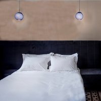 Lichtanhänger Ideal Für Schlafzimmer - Deckenleuchte Mit Modernem Kronleuchter Gehäkelte Hängeleuchte, Die Eine Sanfte Beleuchtung Erzeugt von StudioArielZuckerman