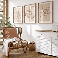 3Er-Set Kürbisposter | Gemütliche Herbst-Wandkunst Saisonale Dekoration Für Zuhause, Wohnzimmer, Schlafzimmer Oder Büro 3Er-Set Kürbisposter | Gemütliche Herbst-Wandkunst Saisonale Dekoration Für Zuhause, Wohnzimmer, Schlafzimmer Oder Büro von StudioArtify