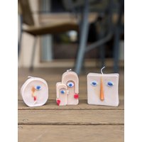 Mutter Und Kind Kerze | Handgefertigte Picasso Sojawachs Funky Australian Made Candle Weihnachtsgeschenk von StudioByCeyda