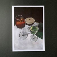 Poster "Cocktails" in Verschiedenen Größen von StudioChristinaMros