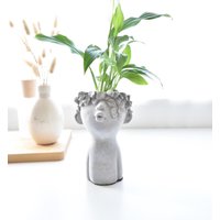 Blumentopf Mit Kuss Botschaft - Ein Perfektes Geschenk Für Sie & Ihn, Pflanzentopf, Blumengeschenk, Statue, Übertopf, Vase von StudioDekorSwetlana