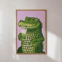Poster Matcha Krokodil von StudioDolci