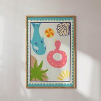 Poster Pool Floats von StudioDolci