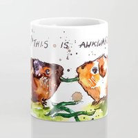 Meerschweinchen Becher Well This Is Awkward Geschenke Tasse Süße Kaffeetasse von StudioEmmaKaufmann