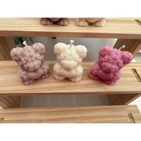 Teddykerze | Rosenteddy Bärchenkerze von StudioGlitzerfunkel