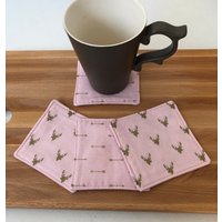 Pink Gold Metallic Reh Pfeile Stoffuntersetzer/Jagd Drink Untersetzer Outdoor Dekoration Weibliche Mädchen Redneck Decor von StudioGrey13