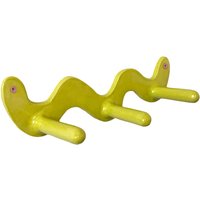 Neon Chartreuse Wiggle Keramik Wandhaken von StudioJuliaElsas