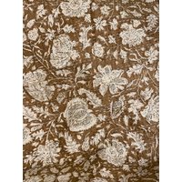 Braun Floral Minimal Kantha Quilt Aus Reiner Baumwolle Königin Decke Tagesdecke Bettdecke Boho Gestickte von StudioNakro