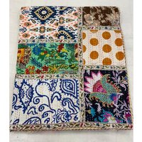 Gemischte Kantha Patchwork Quilt Königin Reine Baumwolle Decke Tagesdecke Bettdecke Boho von StudioNakro