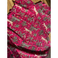 Hot Pink Jungle Print Kantha Quilt Queen Reine Baumwolle Decke Tagesdecke Bettüberwurf Boho von StudioNakro