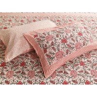 Roter Kiefernzapfen Handblock Motivdruck Queen Pure Cotton Bettlaken Bettbezug Boho Quilt Soft Bedsheet von StudioNakro