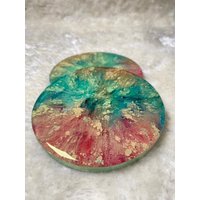 Colorful Resin Untersetzer - Aus Epoxidharz Coasters Geschenk- Petri Dish Art Weihnachten Geschenk Valentines Day Colorful Resin Untersetzer - Aus Epoxidharz Coasters Geschenk- Petri Dish Art Weihnachten Geschenk Valentines Day von StudioReinDE
