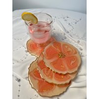 Resin Coasters With Flower Effect - Epoxidharz Kunstharz Geode Untersetzer- Weihnachten Geschenk von StudioReinDE