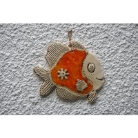 Fisch, Keramikfisch, Fischfliese, Lustiger Keramikfliese, Roter Keramik Und Keramik, Handgemachter Blaue Keramikfischfliese, Keramikfisch von StudioRosalina