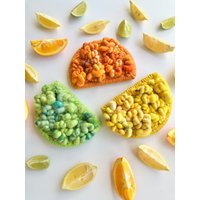 Zesty Citrus Scheiben Gewebte Wandbehang von StudioSeespriya