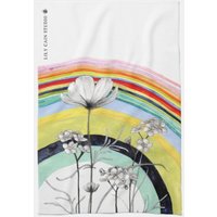 Geschirrtuch Regenbogen Zeichnung Aquarell , Küchentuch Saugfähiges Lichtechtes Waffelgewebe Baumwollgeschirrtuch Set von StudioShopbyLily