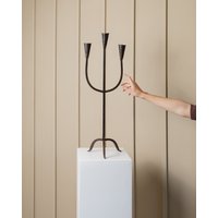 xxl Brutalist Metal Candle Holder - Classic Shape For 3 Candles Handmade Italy 1960S xxl Brutalist Metal Candle Holder - Classic Shape For 3 Candles Handmade Italy 1960S von BuzziDining