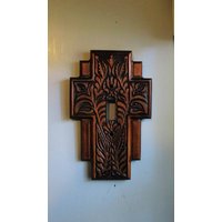 Floral Cross Schalter Abdeckplatte, Schalterplatte | Kommt in Mehreren Farben Massivholz Geschnitzt Hand Gebeizt Floral Cross Schalter Abdeckplatte, Schalterplatte | Kommt in Mehreren Farben Massivholz Geschnitzt Hand Gebeizt von StudioZWoodworking