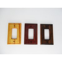 Holzblock Gfci Rocker Light Switch Oder Power Outlet Cover Plate, Schalterplatte | In Mehreren Farben Erhältlich von StudioZWoodworking