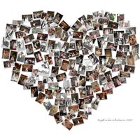 Herz Foto Collage Leinwand Jubiläum Geschenk von Studiojones1