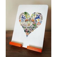 Ipad Ständer. Faltbarer Halter. Handgefertigter Verstellbarer Ständer Für Tabletten von StudiopiaDecors