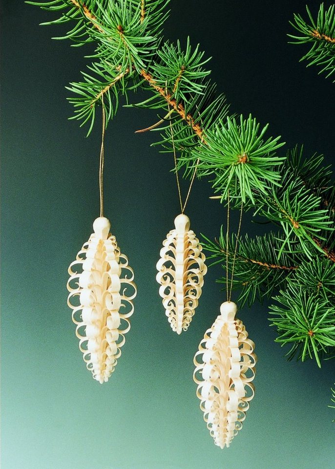 Stübelmacher Gunter Flath Christbaumschmuck Baumbehang 6 Spanzapfen Höhe ca 10 cm NEU von Stübelmacher Gunter Flath