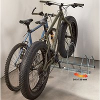 MOTTEZ Fahrradständer für 3 Fahrräder, 2 Ebenen FAT BIKE von MOTTEZ