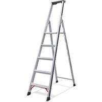 HYMER Stufen-Stehleiter Alu-Pro, 1-seitig begehbar, Standhöhe 1,58 m HYMER Stufen-Stehleiter Alu-Pro, 1-seitig begehbar, Standhöhe 1,58 m von HYMER