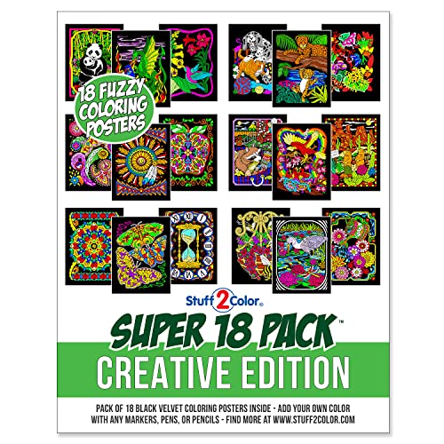 Stuff2Color Super Packung mit 18 Fuzzy Velvet 8 X 10 Zoll Poster (Creative Edition) von Stuff2Color