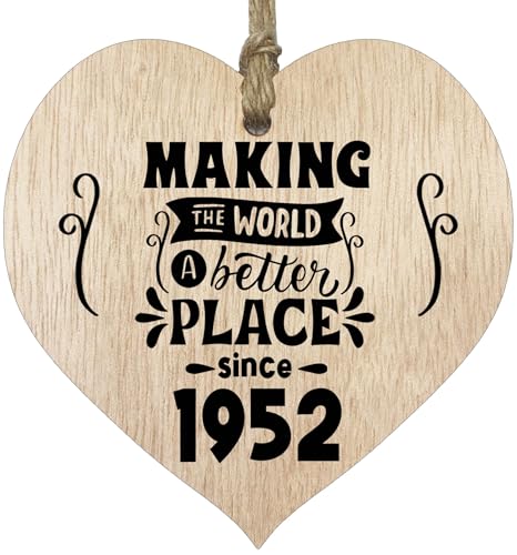 Holzschild in Herzform zum 73. Geburtstag, Aufschrift "Making the world a better place" – helles Holzschild zum Andenken, Feiern von Geburtstag, Großvater, Mutter, Vater, mit Zitaten, Geschenke aus Holzschild in Herzform zum 73. Geburtstag, Aufschrift "Making the world a better place" – helles Holzschild zum Andenken, Feiern von Geburtstag, Großvater, Mutter, Vater, mit Zitaten, Geschenke aus von Stuff4