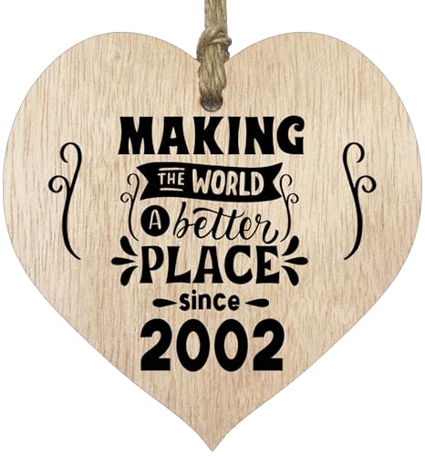 Holzschild zum 23. Geburtstag in Herzform – Making the world a better place – helles Holzschild zum Andenken, Feiern von Geburtstag, Großvater, Mutter, Vater, mit Zitaten, Geschenke aus der Familie Holzschild zum 23. Geburtstag in Herzform – Making the world a better place – helles Holzschild zum Andenken, Feiern von Geburtstag, Großvater, Mutter, Vater, mit Zitaten, Geschenke aus der Familie von Stuff4
