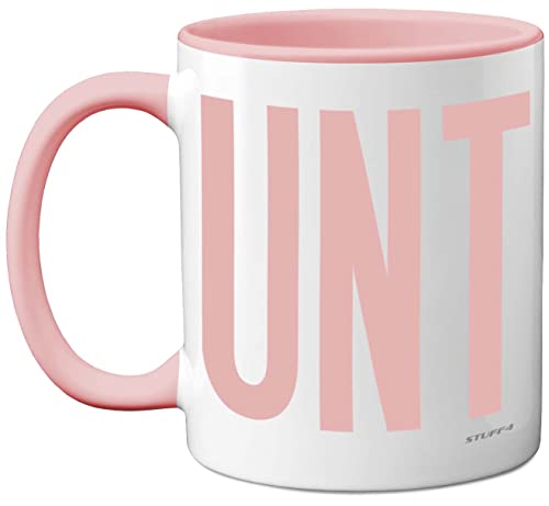 Lustige Tassen für Männer und Frauen – C UNT Tasse – lustige sarkastische Slogan Geschenke für Arbeitskollegen, C*nt grob unhöflich Neuheit Witz Gag Humor Geburtstagsgeschenk für Freunde, 325 ml, rosa Lustige Tassen für Männer und Frauen – C UNT Tasse – lustige sarkastische Slogan Geschenke für Arbeitskollegen, C*nt grob unhöflich Neuheit Witz Gag Humor Geburtstagsgeschenk für Freunde, 325 ml, rosa von Stuff4